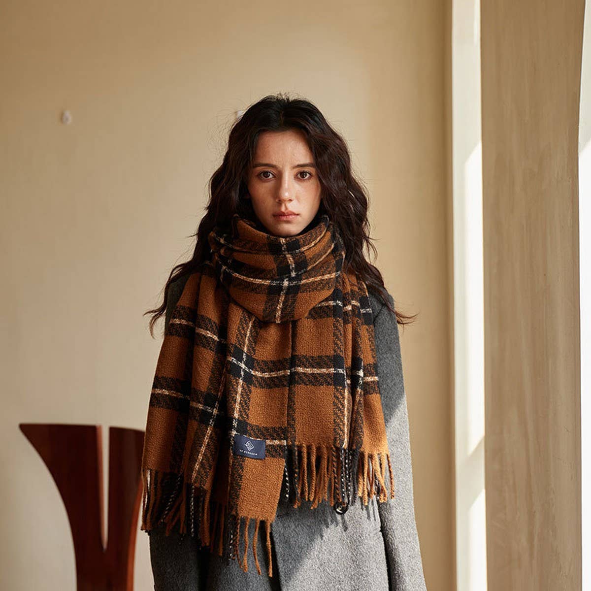 Women's autumn and winter scarf thick warm