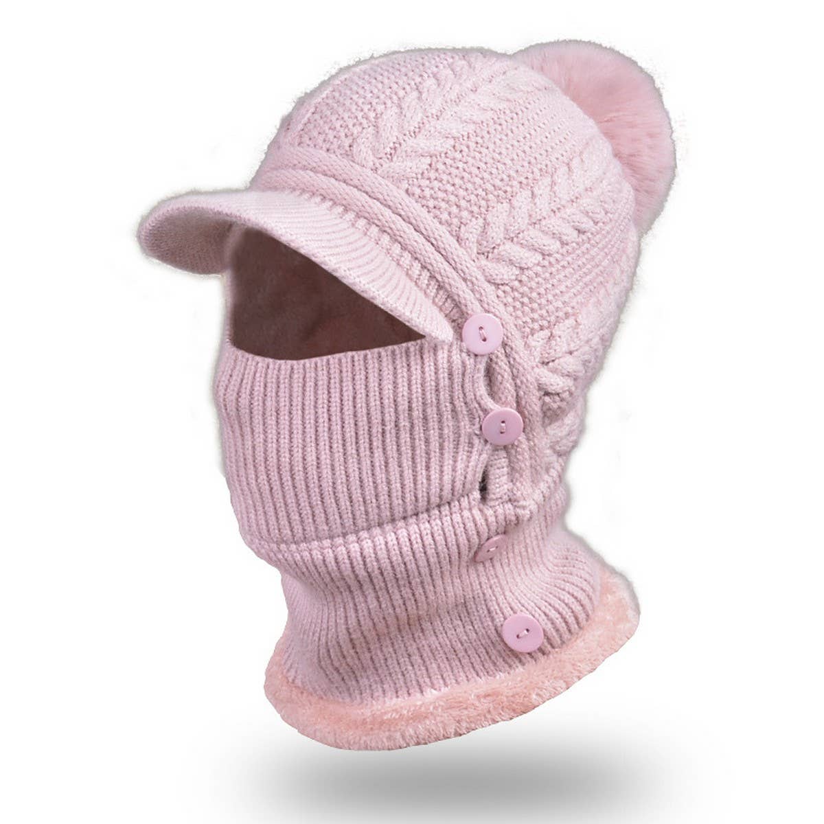 WINTER WOMEN'S KNITTED PULLOVER EARMUFFS HAT