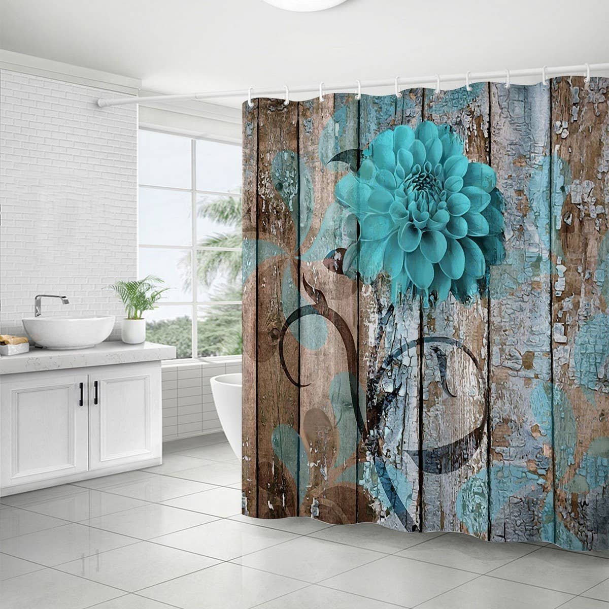 HOT SELLING PRINTED WATERPROOF SHOWER CURTAIN