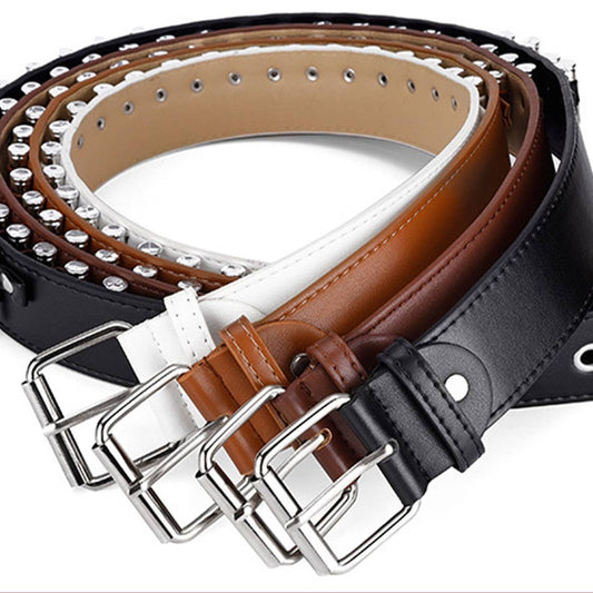 BULLET-HEAD OBI PUNK STYLE LADIES PERSONALITY BELT_CWMM0763