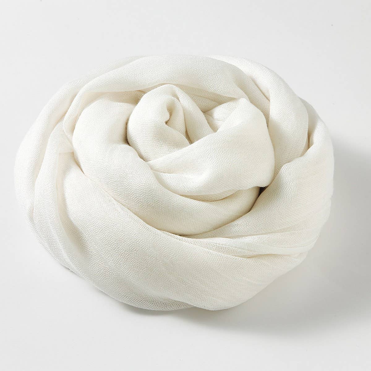 SOLID COLOR LONG LIGHTWEIGHT SCARF WRAP SHAWL_CWASC0204