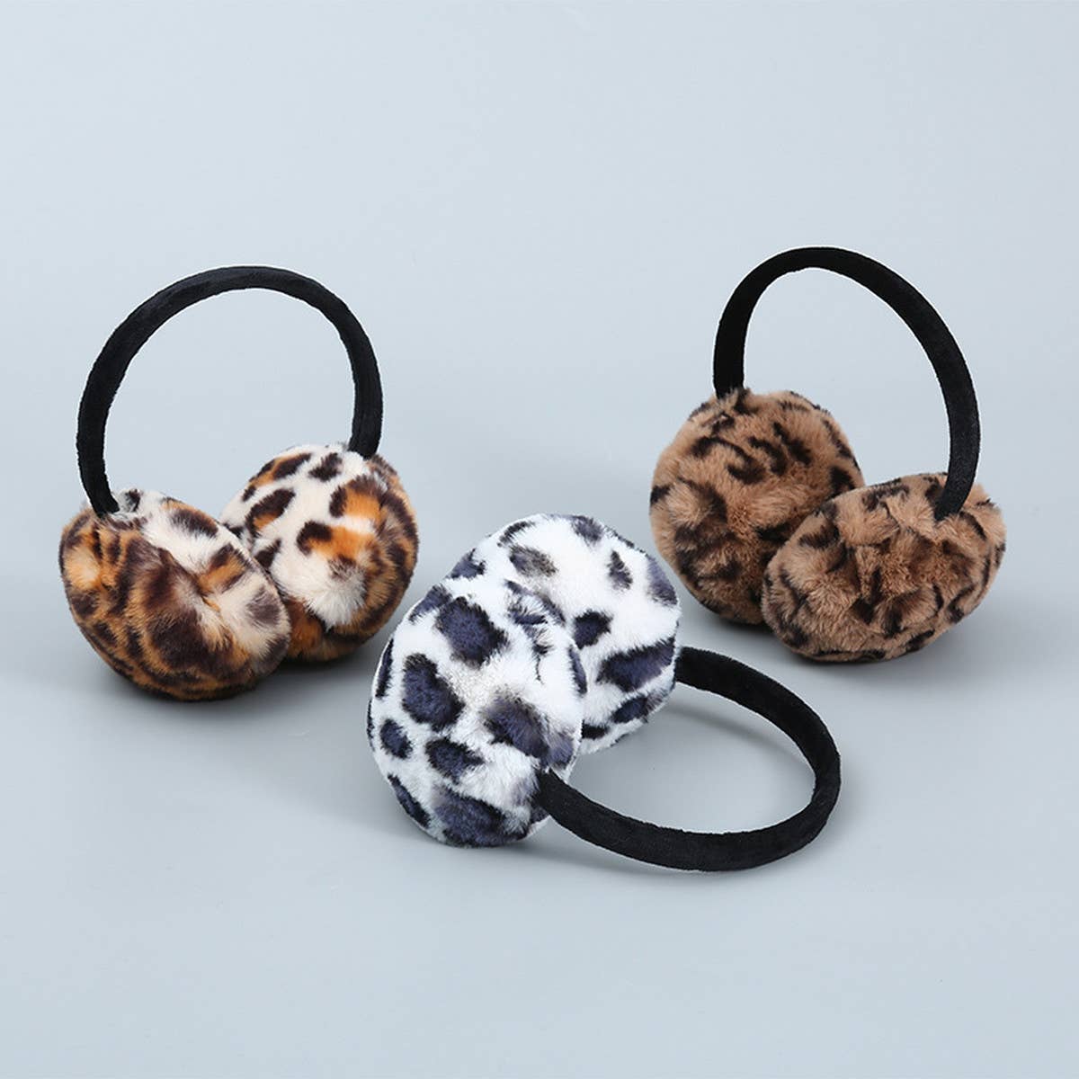 CUTE LEOPARD PRINT ANTIFREEZE EARMUFFS