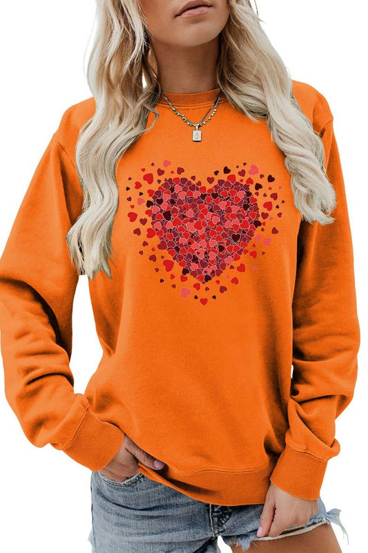 VALENTINE FUN PATTERN LONG SLEEVE SWEATSHIRT_CWTSTL0971