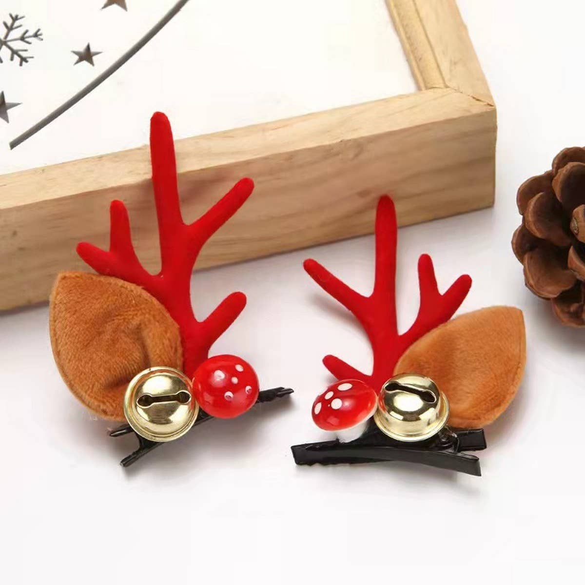 CHRISTMAS CUTE ELK HORN HAIRPIN HAIR ACCESSORIES