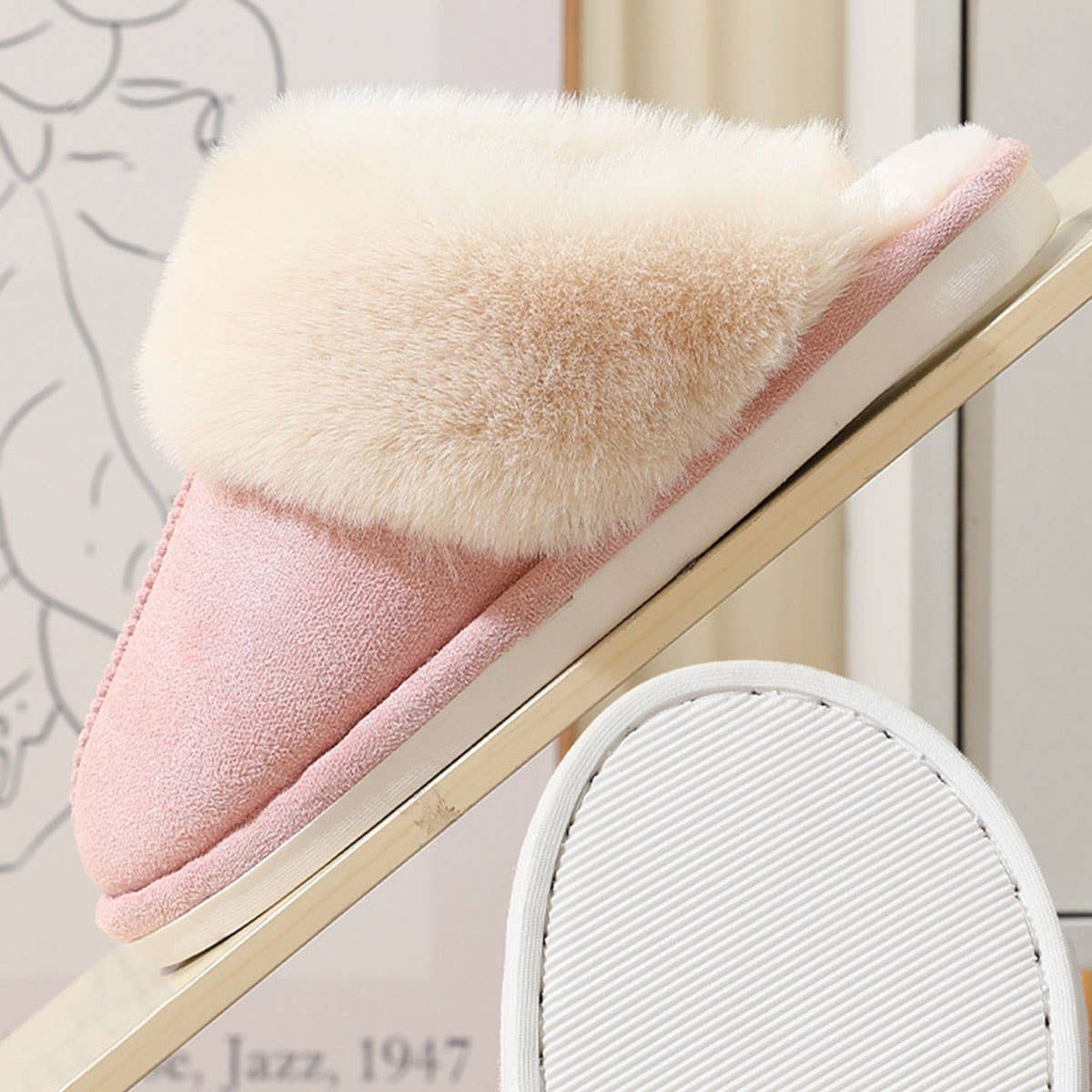 Fluffy Cozy Warm Soft House Slippers