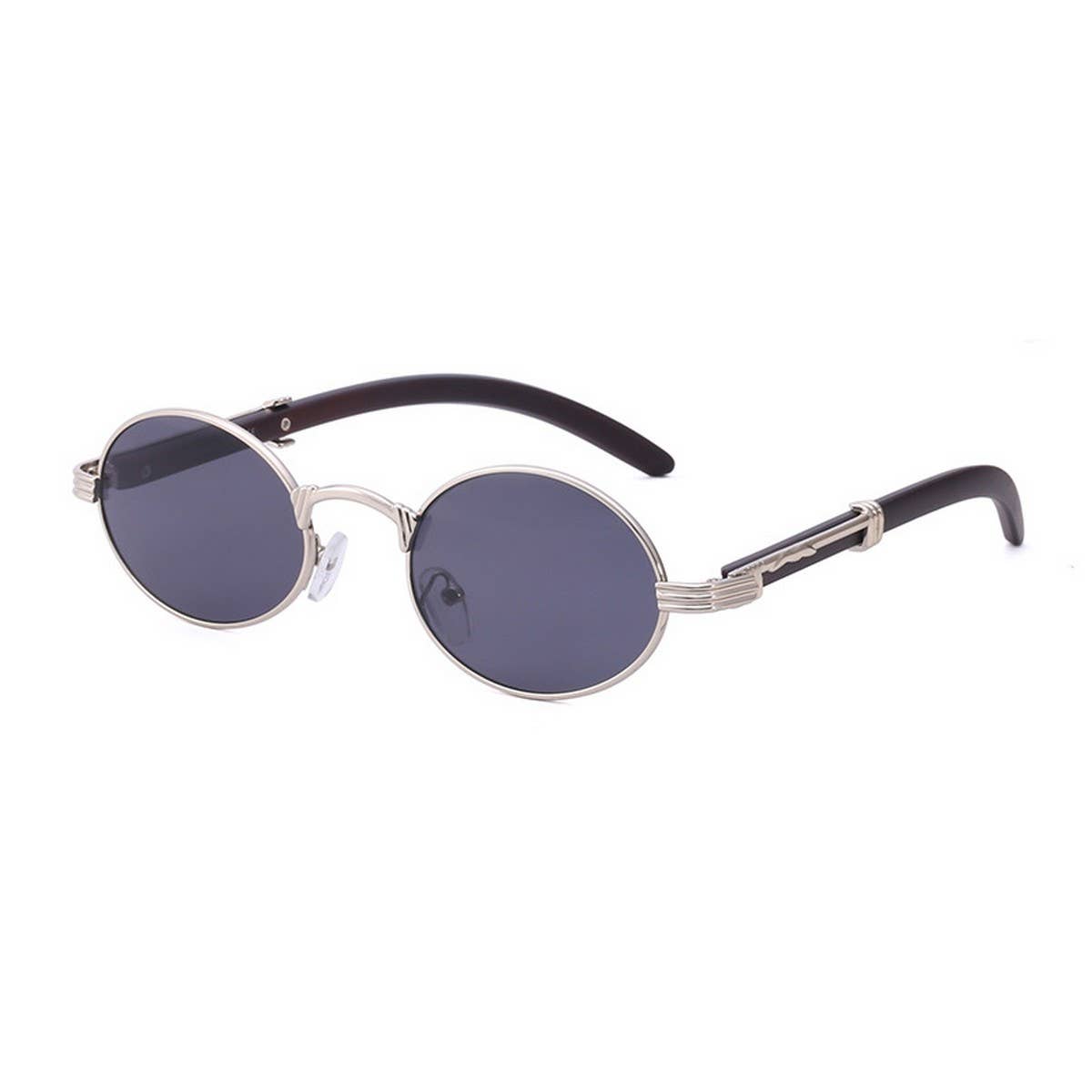 IMITATION WOOD SUNGLASSES ROUND FRAME SUNGLASSES
