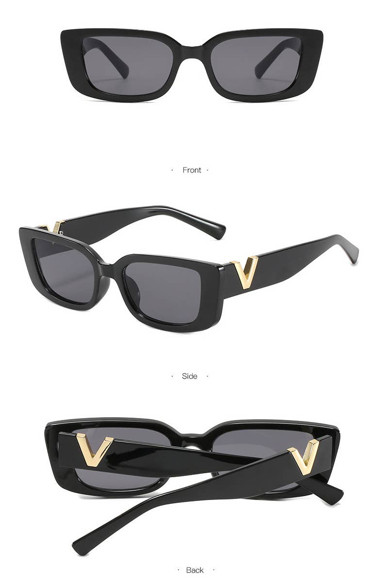 WIDE FRAME CAT EYE FASHION SUNGLASSES