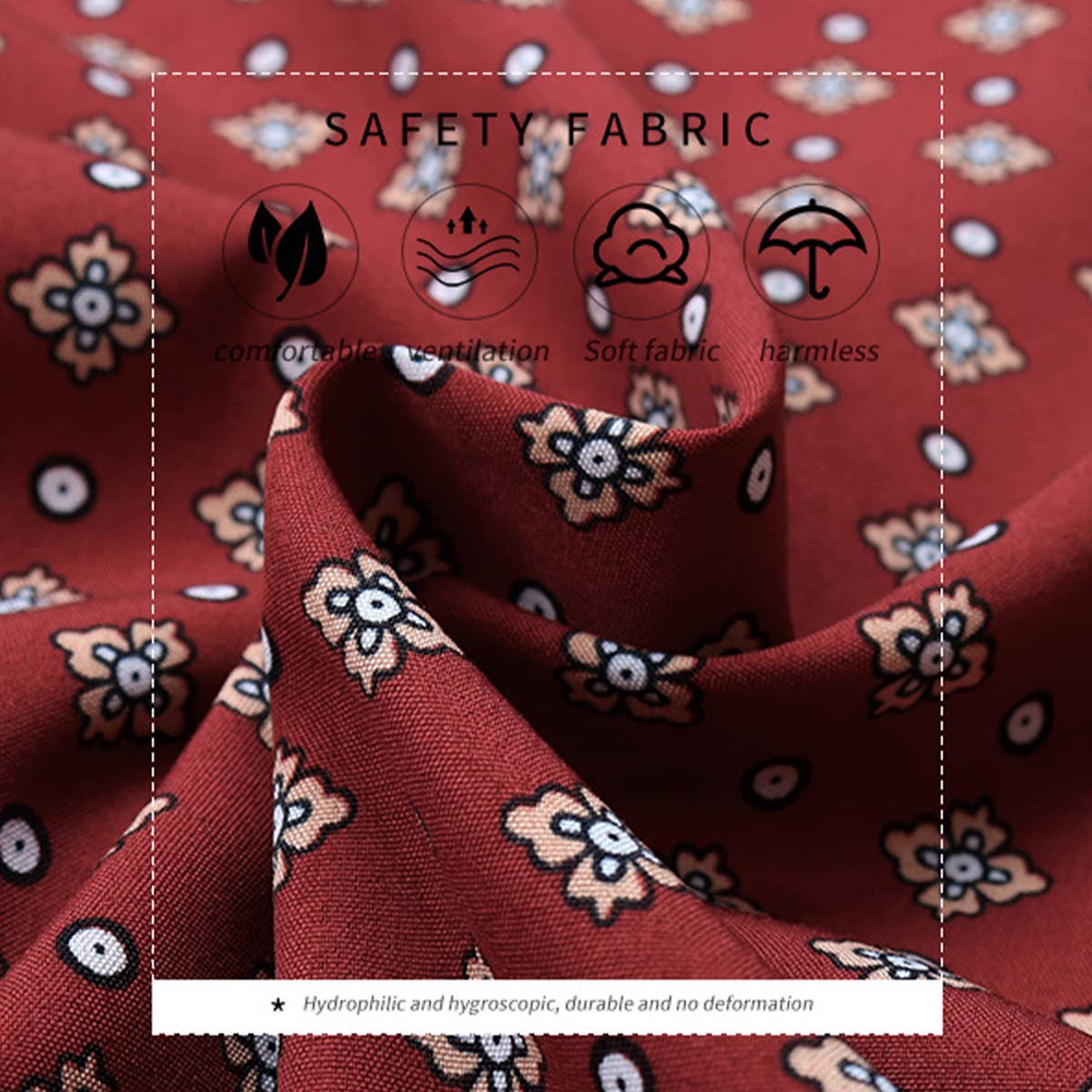 V-NECK LONG SLEEVE PRINTED LONG DRESS