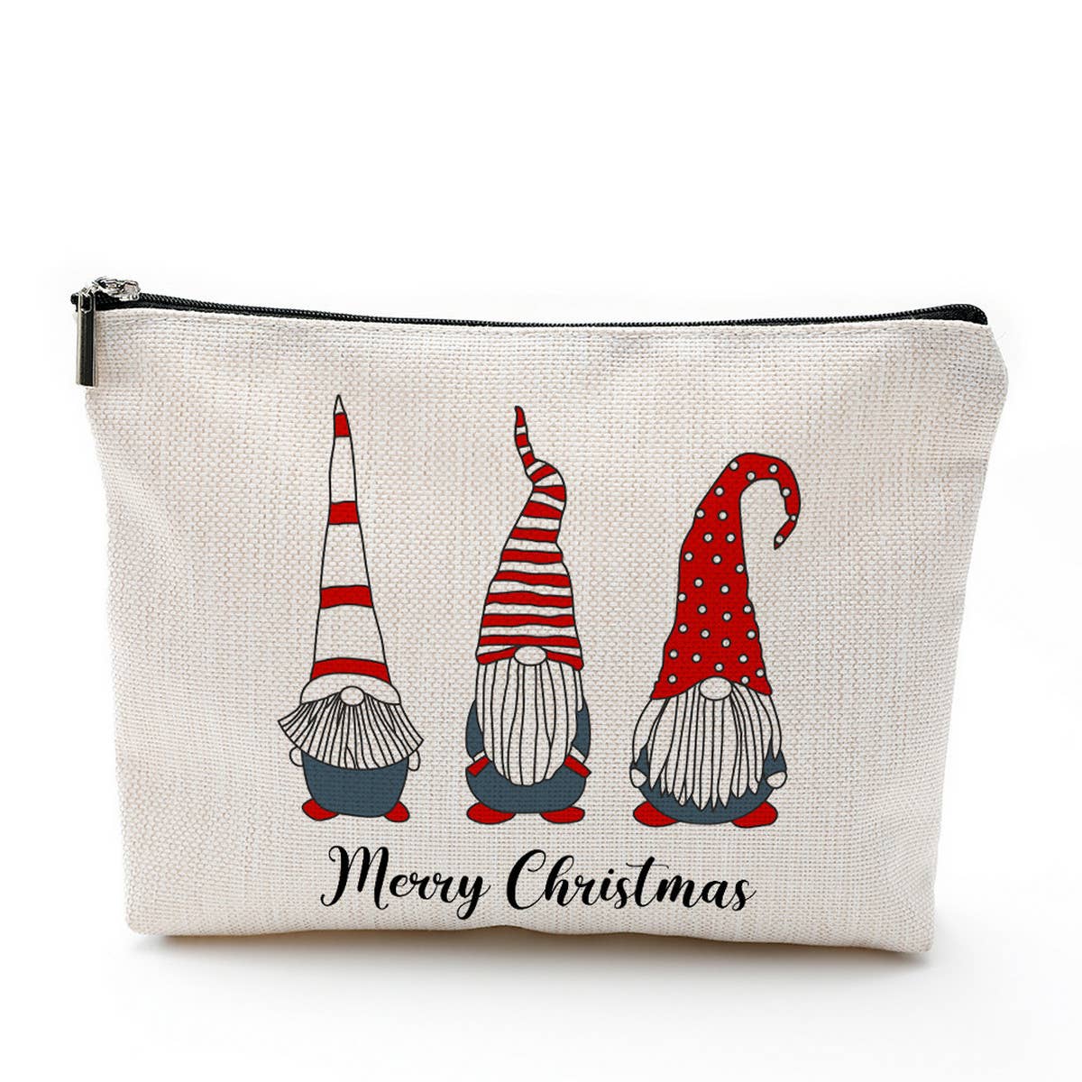 SIMPLE SNOWMAN TOILETRIES PRINTED COSMETIC BAG_CWAB1786