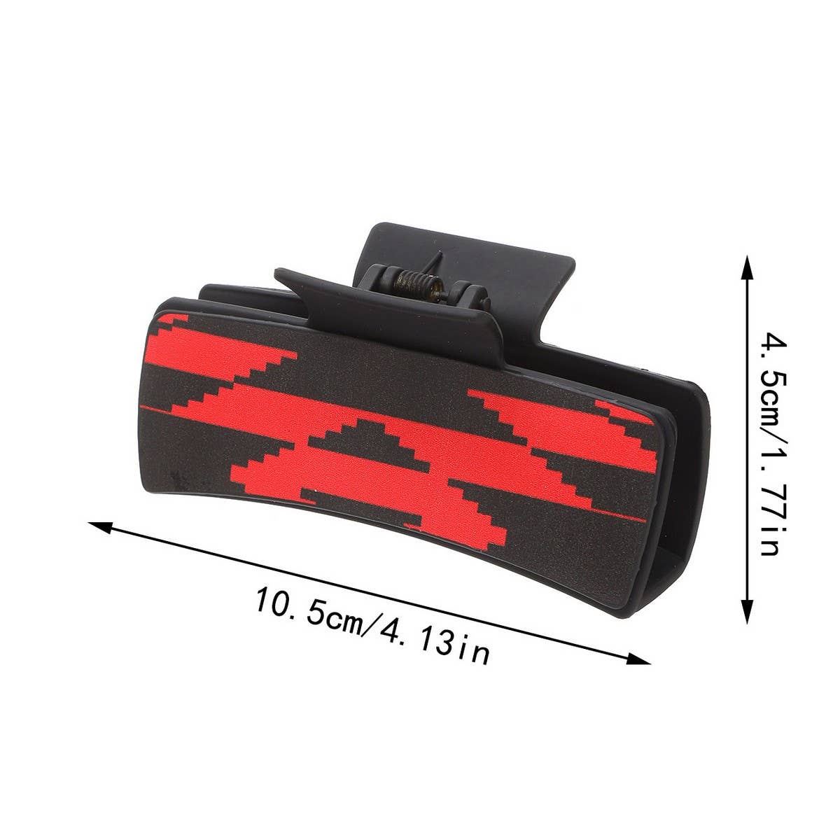 Retro Western Cowboy Faux Leather Hair Claw Clip_CWAHA0610