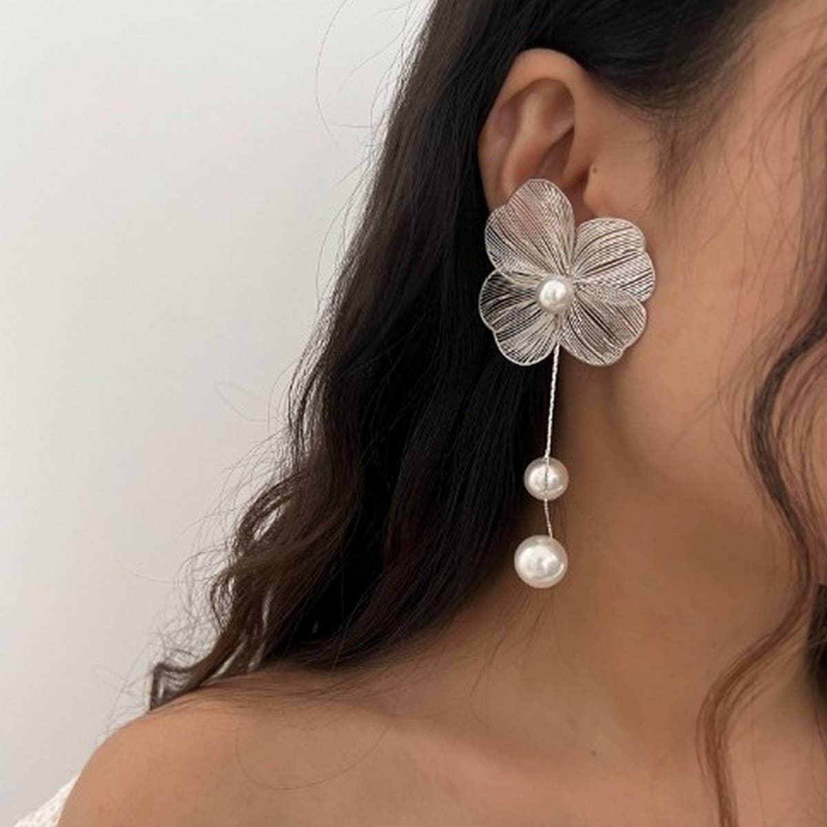 VERSATILE 3D GINKGO LEAF AND FLOWER EARRINGS