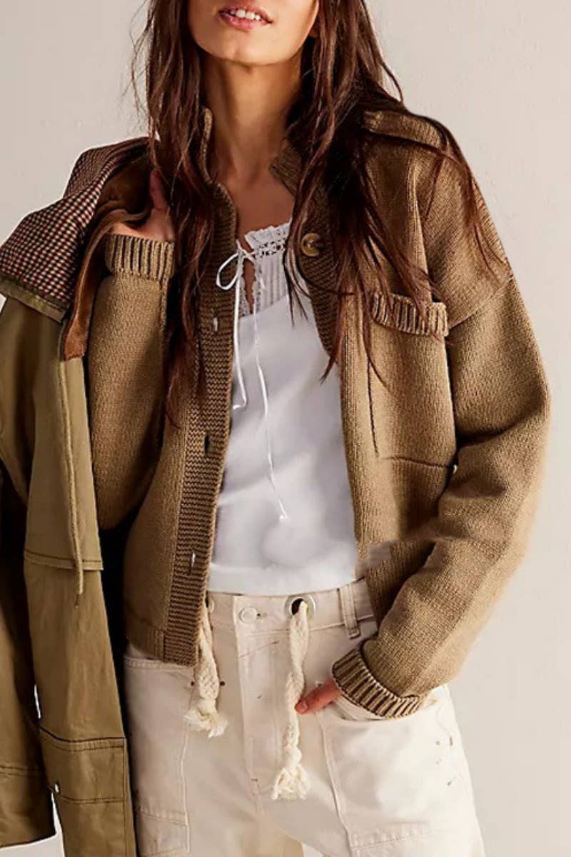 CWOCAL1806_KNIT COAT SOLID COLOR CARDIGAN SWEATER