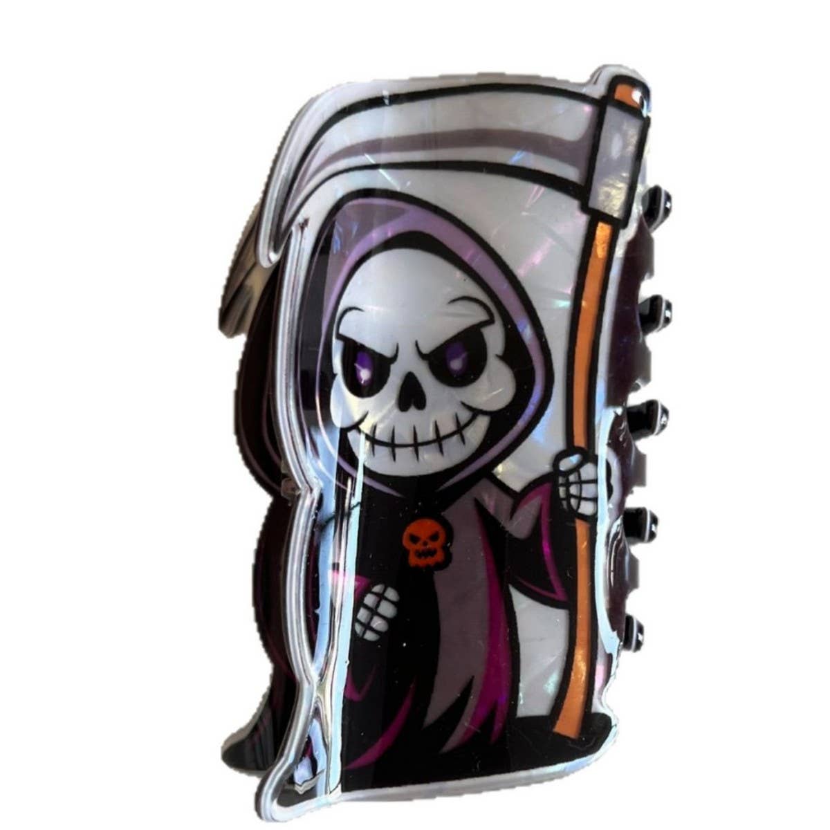 CWAHA07711_HALLOWEEN GHOST SKULL PUMPKIN CLAW CLIP