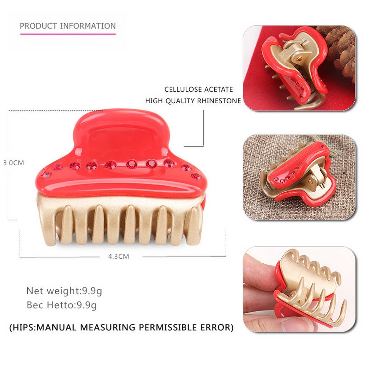 ACETATE SINGLE ROW DRILL MEDIUM SIZE GRIPPER_CWAHA4246