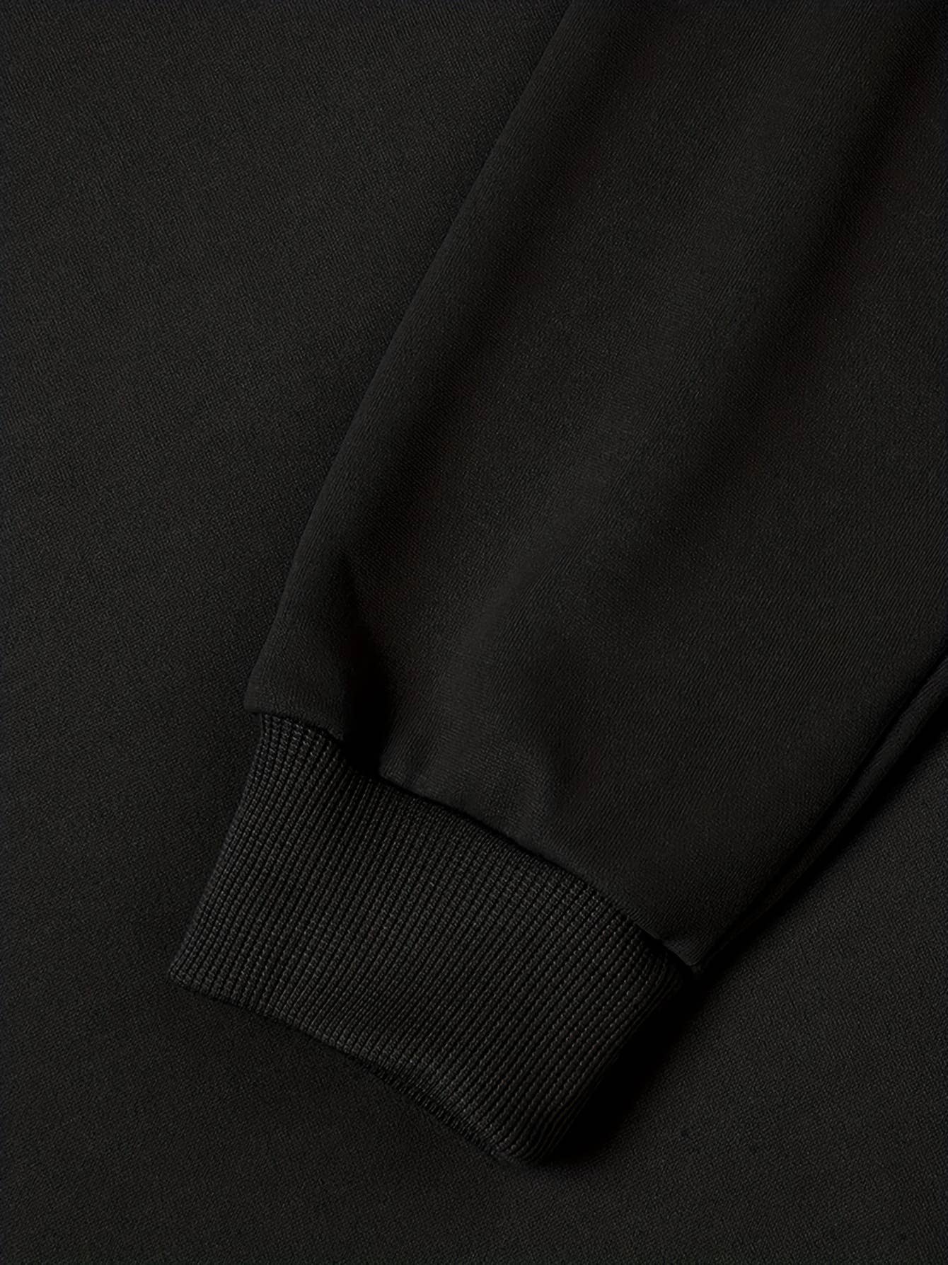 live like letter cartoon printed loose hoodie