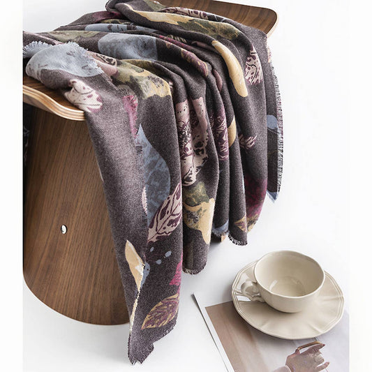 WOMEN SIMPLE FASHIONABLE WARM PRINTED SCARF