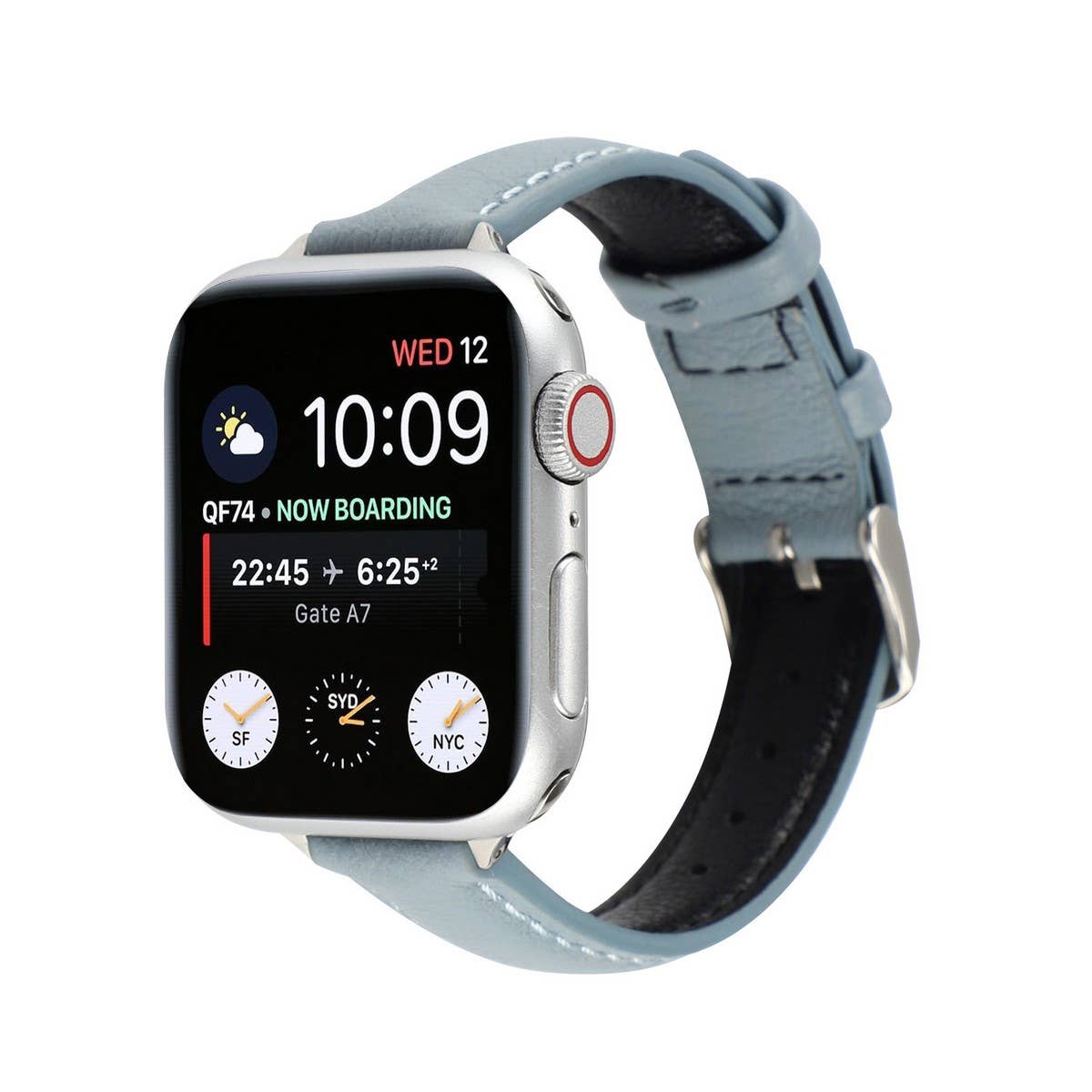 IWATCH9-1SE WOMEN'S APPLE WATCH8 SLIM LEATHER STRAP