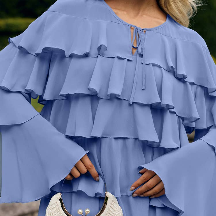 Layered design sense,elegant refined cake dress