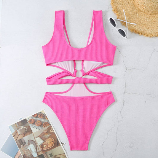 2024 NEW WOMEN SOLID COLOR ONE-PIECE SWIMSUIT_CWMW0286