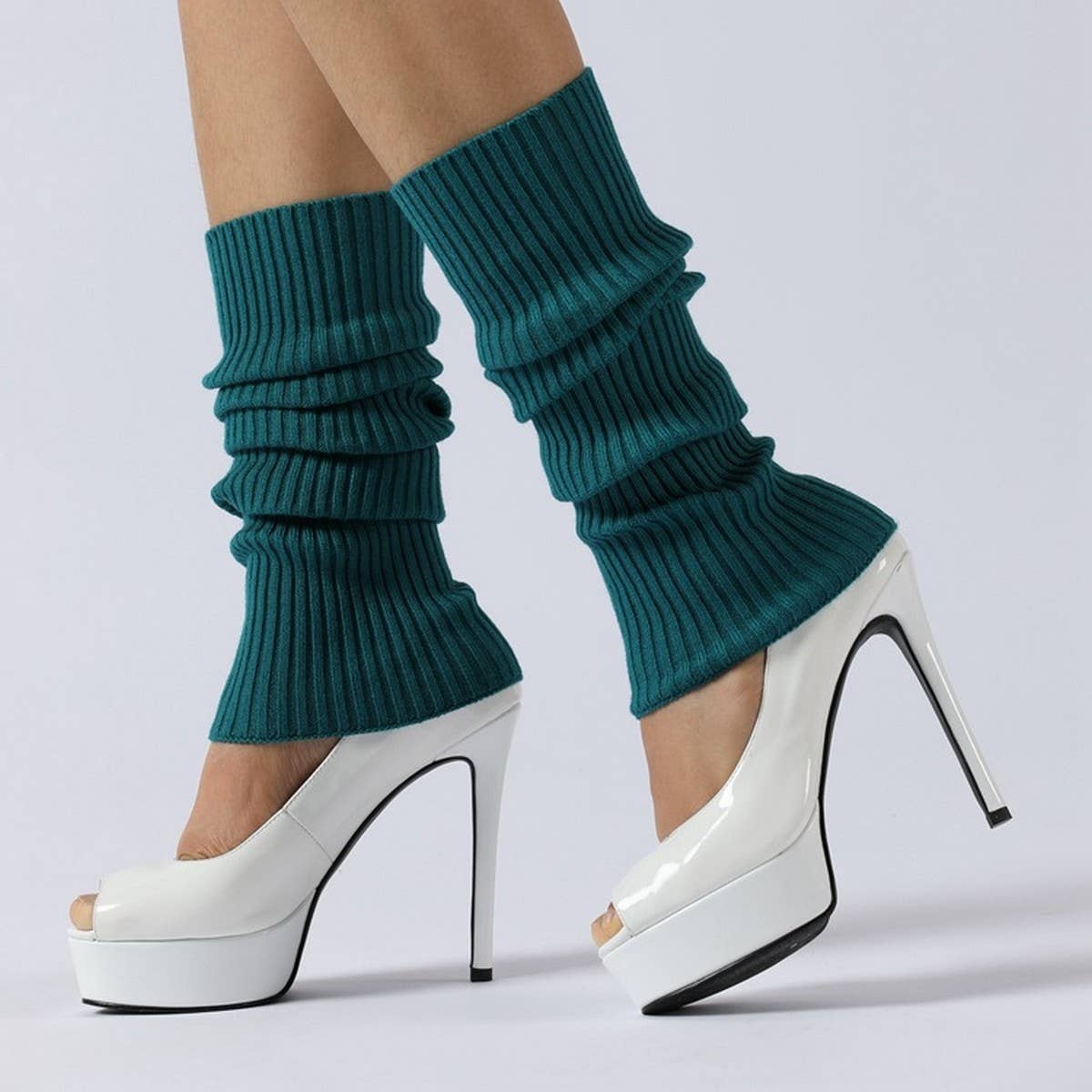 WARM BALLET LEGGINGS HIGH ELASTIC STACKED SOCKS