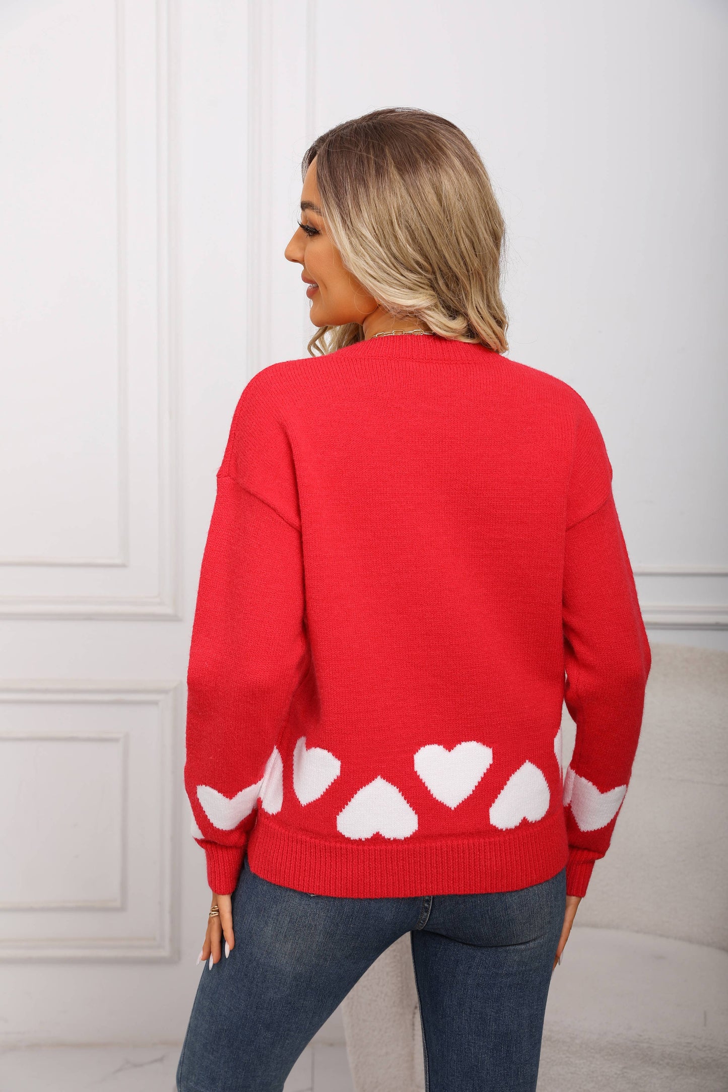 Feeling human love long sleeve in basic sweater