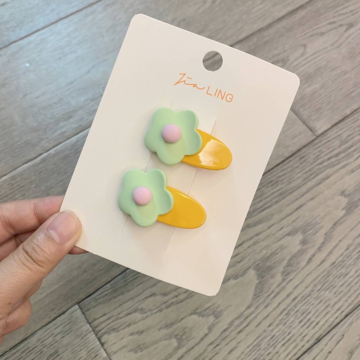 2024 NEW CHILDREN'S FLOWER OVAL HAIRPIN_CWAHA1819