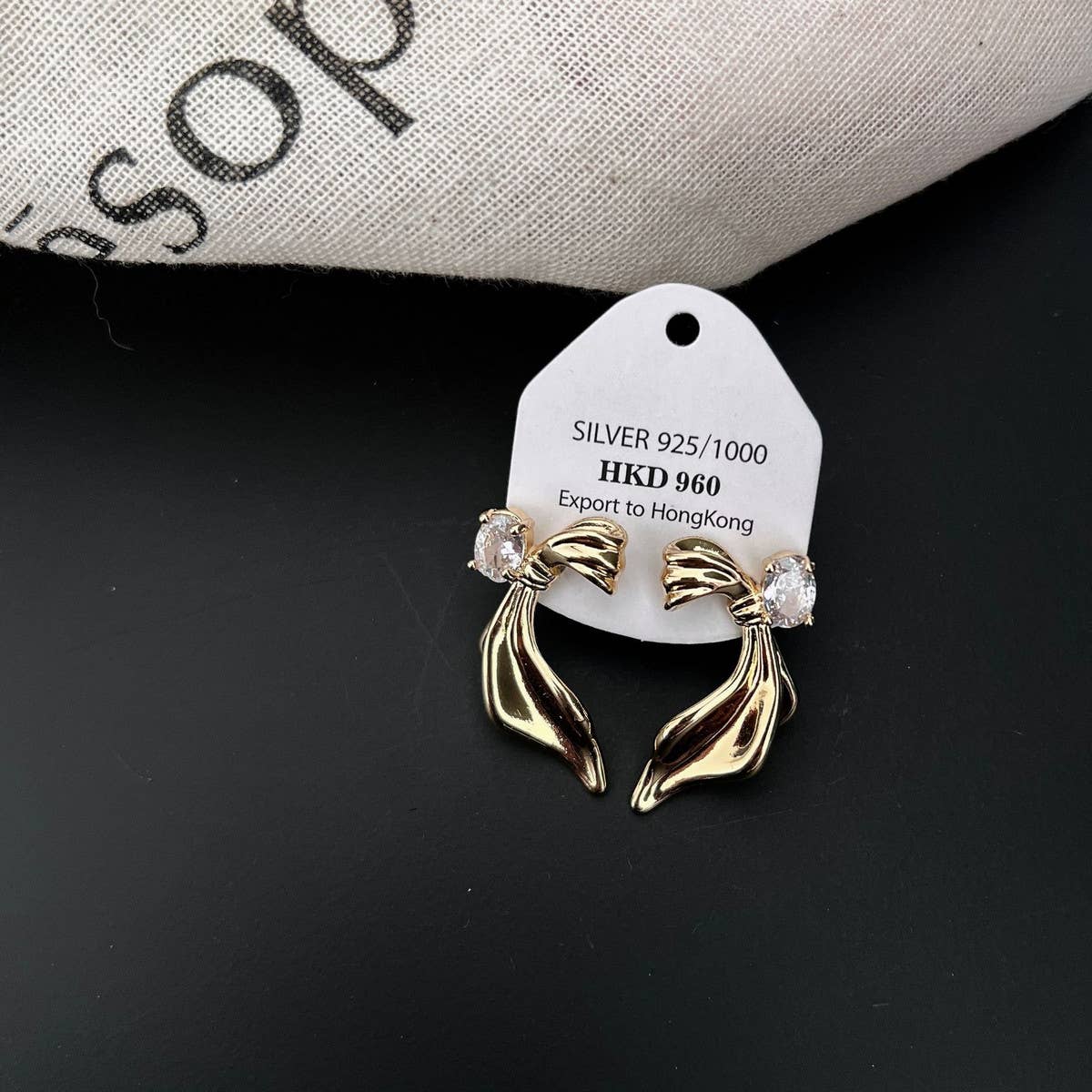 TEXTURE RIBBONS, EARRINGS, STUDS, AND EARRINGS