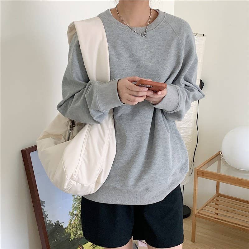 Pleated wide shoulder strap canvas bag