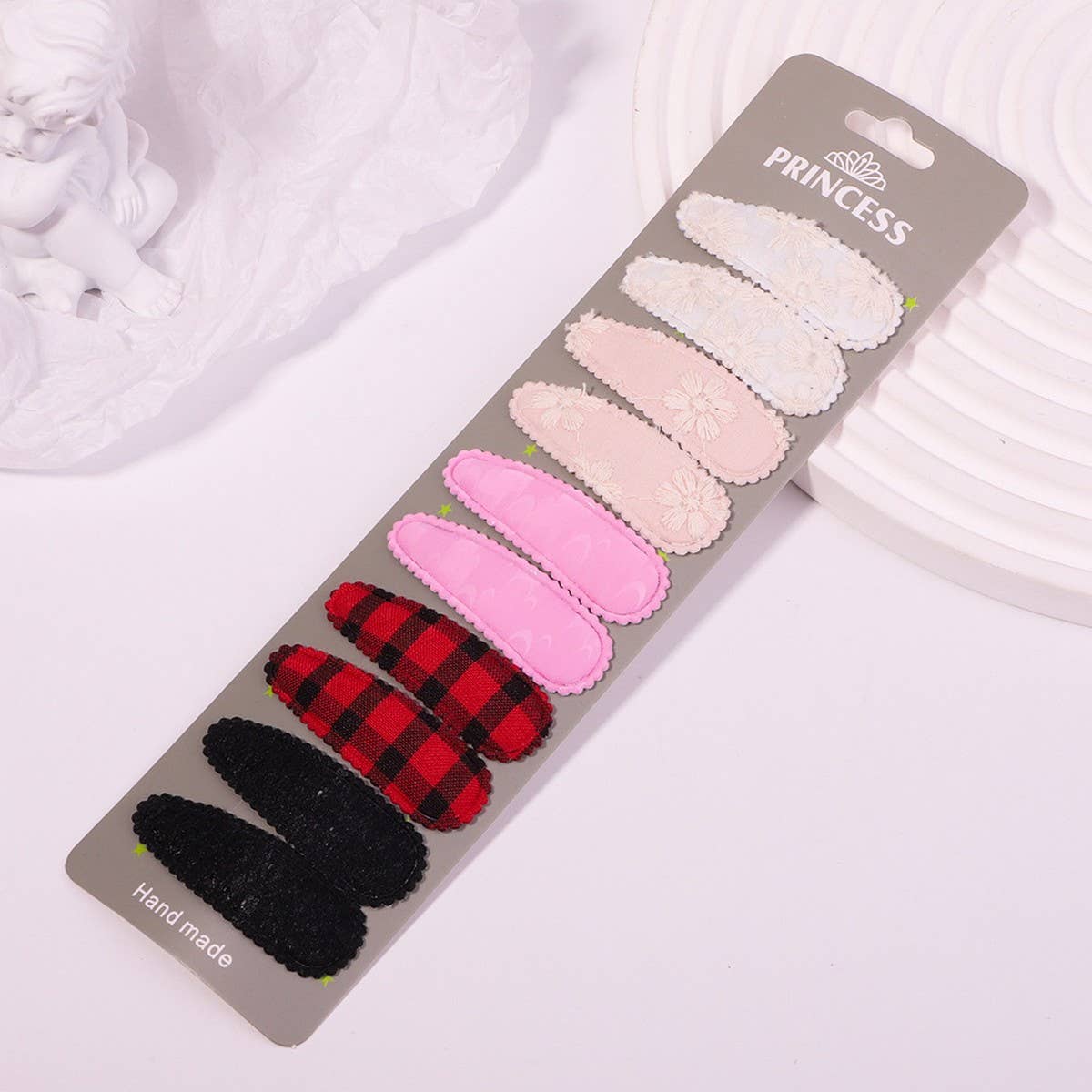 Floral Embroidered BB Clip Set ? Fresh & Cute