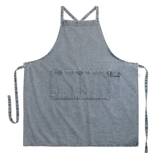 Cotton canvas denim Aprons with pockets vintage