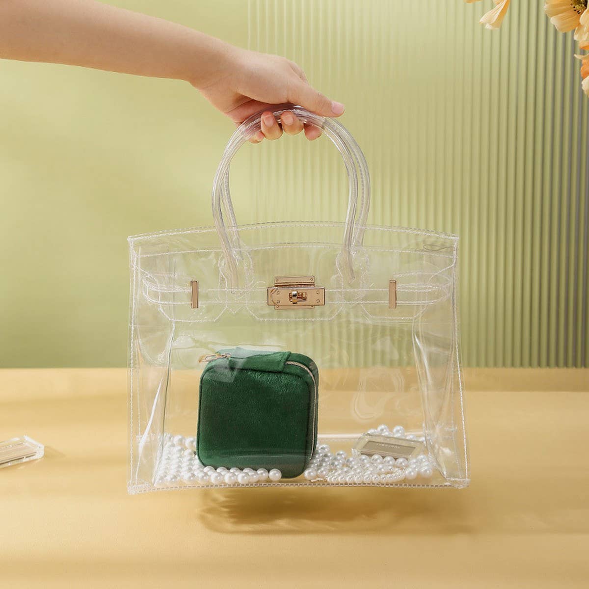 VELVET DOUBLE LAYER PORTABLE JEWELRY STORAGE BOX