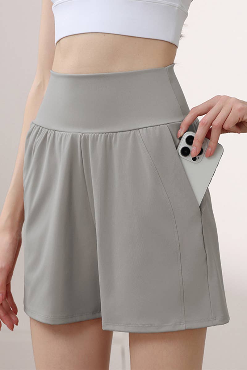 CWBSS0450_SUMMER HIGH WAIST TUMMY CONTROL YOGA SHORTS