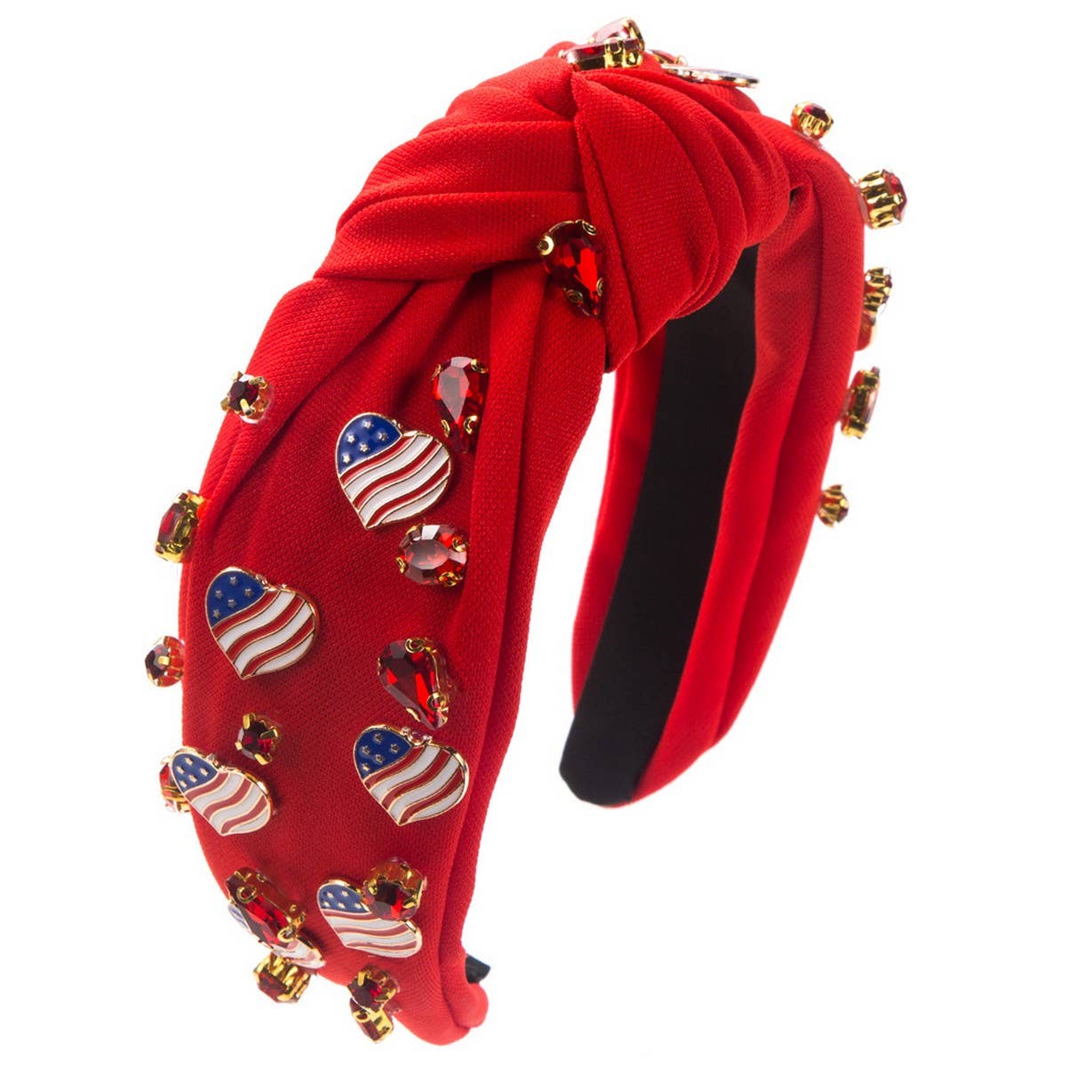 4TH OF JULY NEW LOVE FLAG PERSONALIZED HEADBAND_CWAHA1259