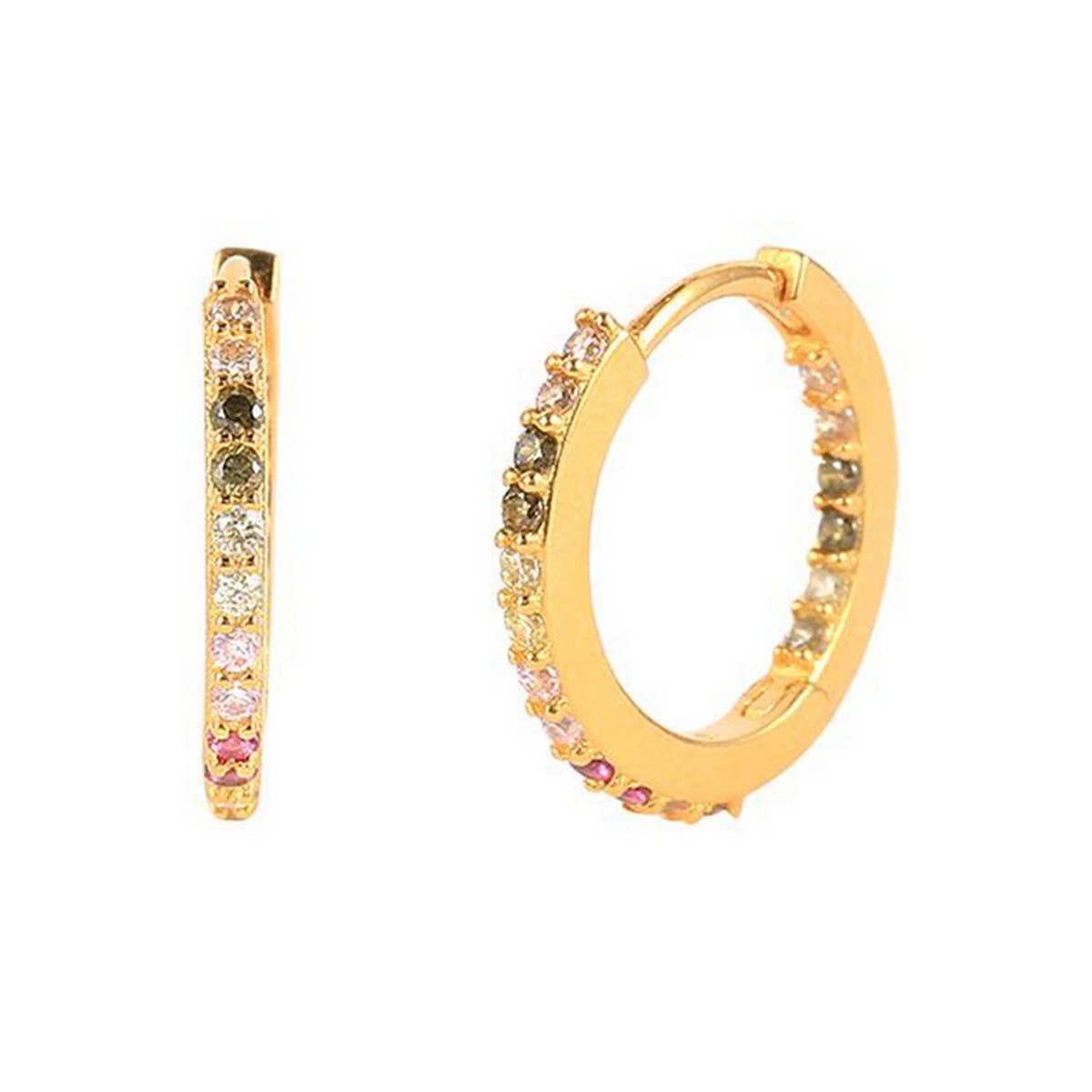 TRENDY COLORFUL RETRO EARRINGS