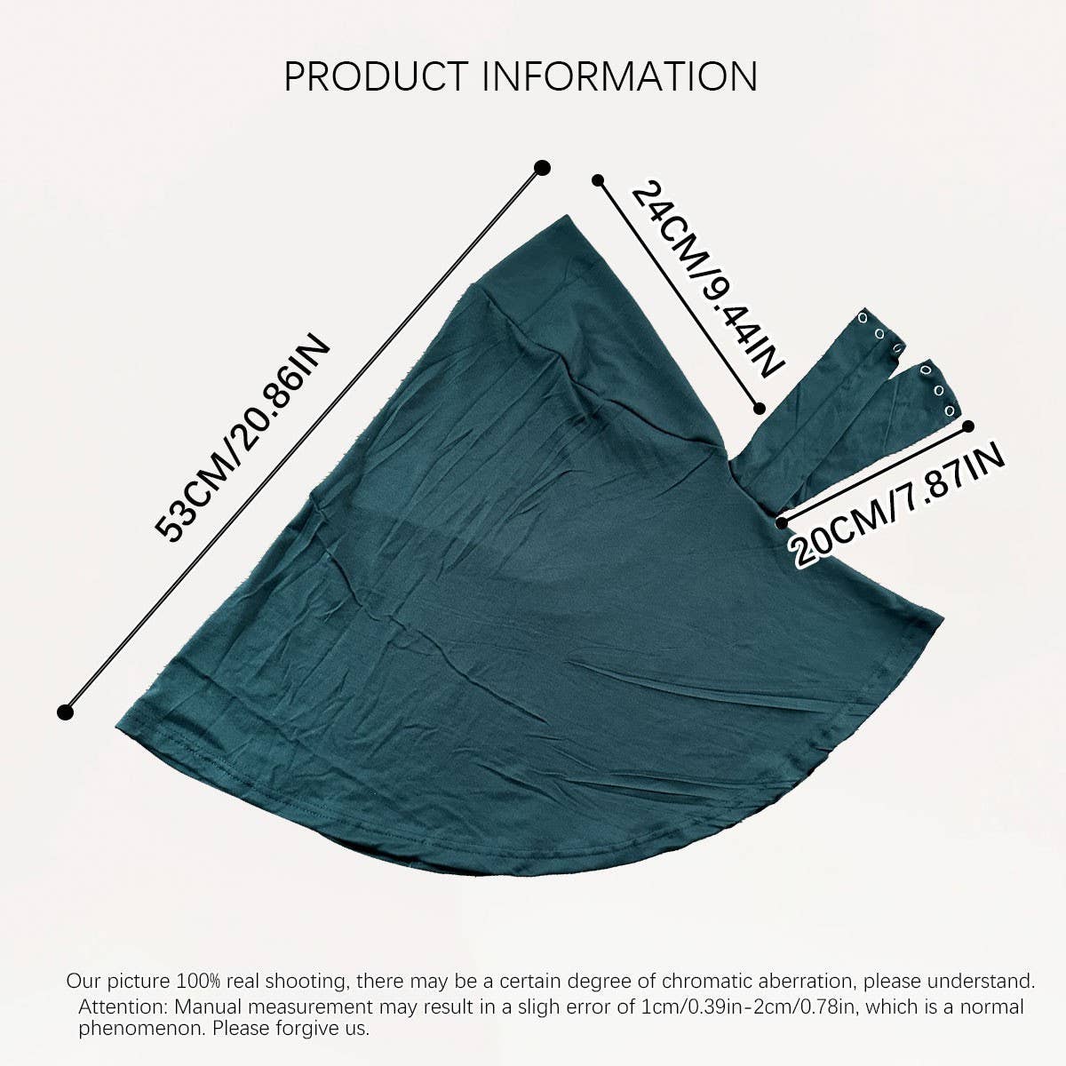 COTTON HIJAB THREE BUTTON TIE PULLOVER SCARF