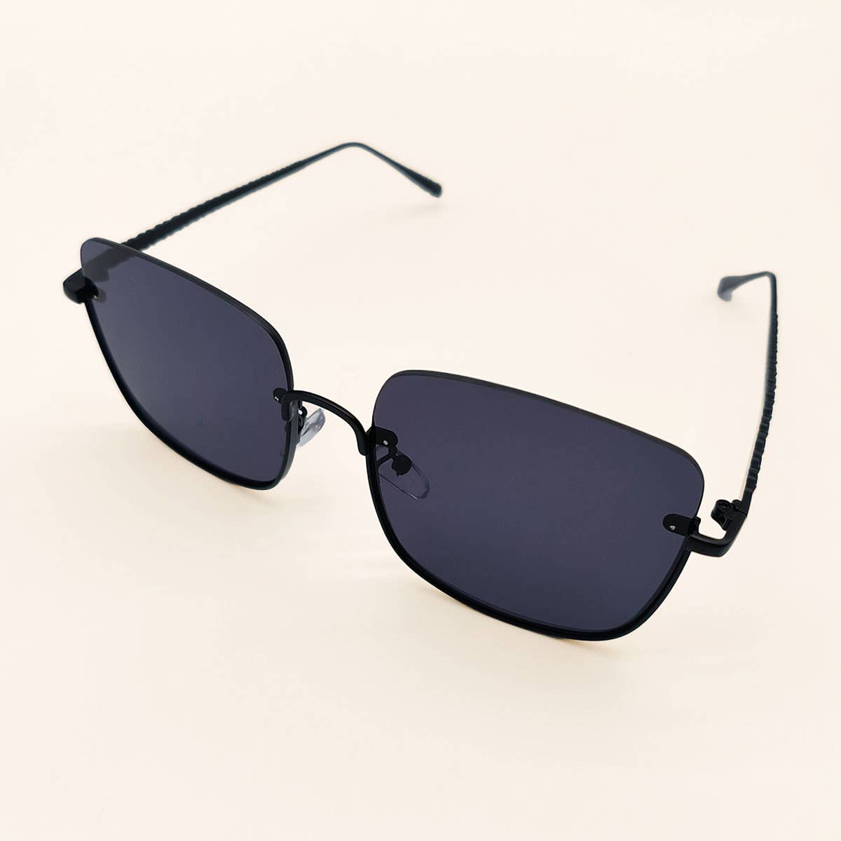 HALF FRAME SQUARE FASHION SUNGLASSES
