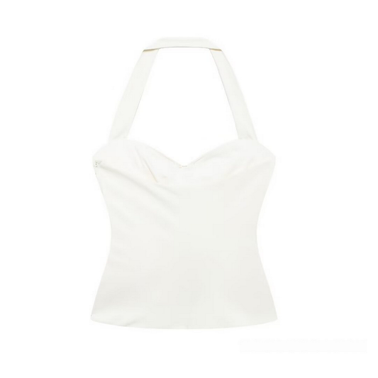 Halter Neck Top ? Shell Accent French Design