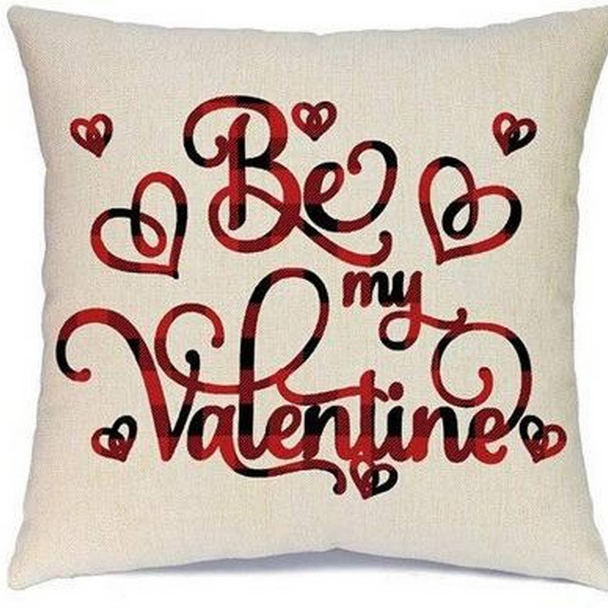 HOME VALENTINE'S DAY LETTER PRINT PILLOWCASE