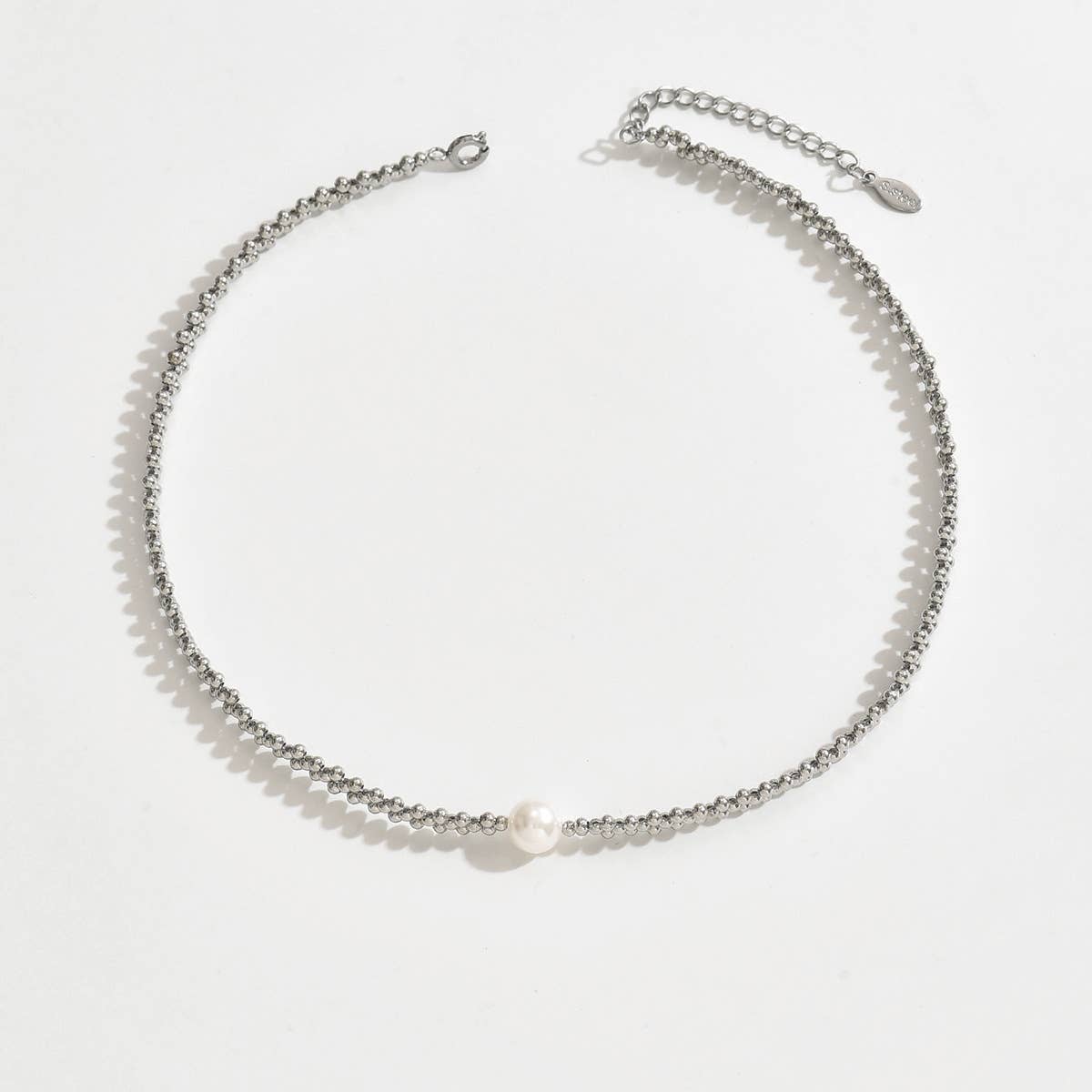 Workwear copper bead simple fashion clavicle chain