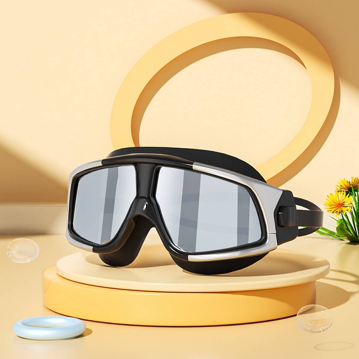 Adult HD Anti-Fog Prescription Swim Goggles_CWMM6631