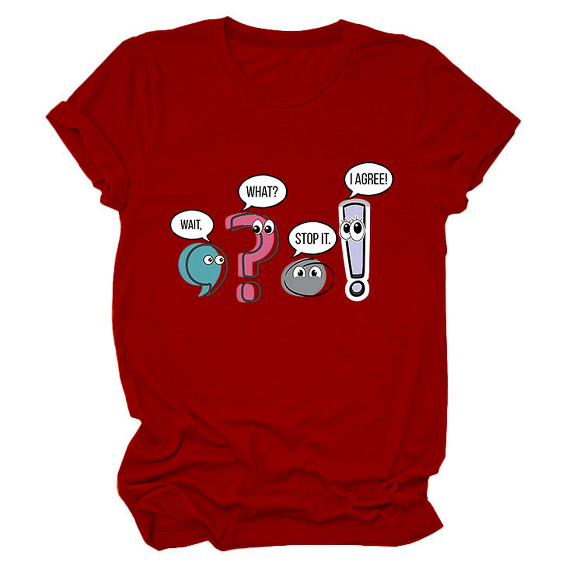 Chic Fun Casual Women's Crew Neck Tee_CWTTS1504