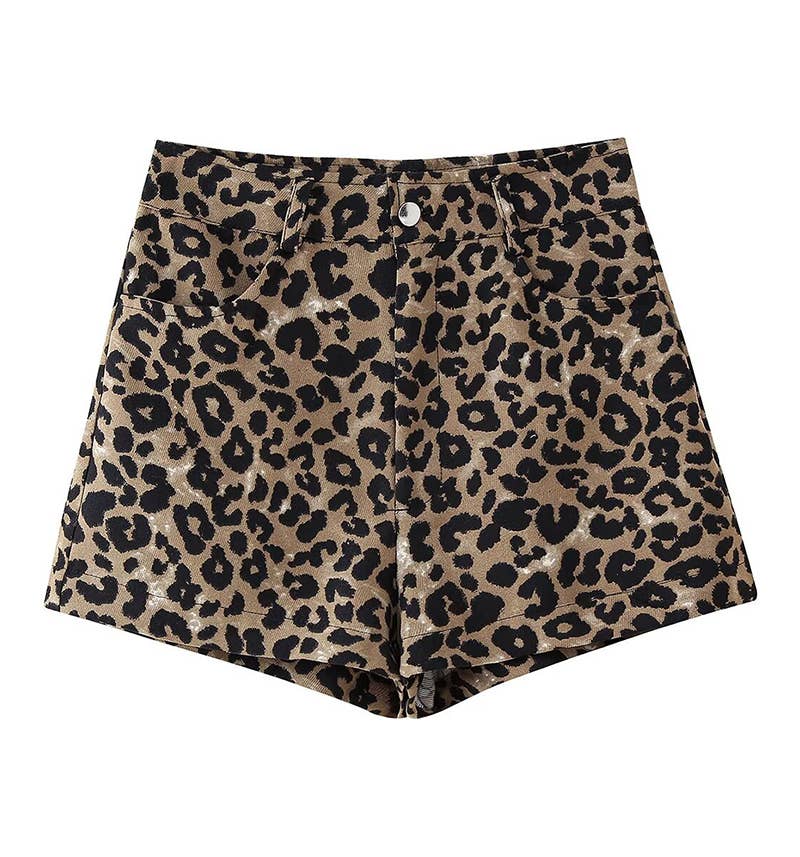 CWBSP0505_FASHION CASUAL SEXY ANIMAL PRINT SHORTS