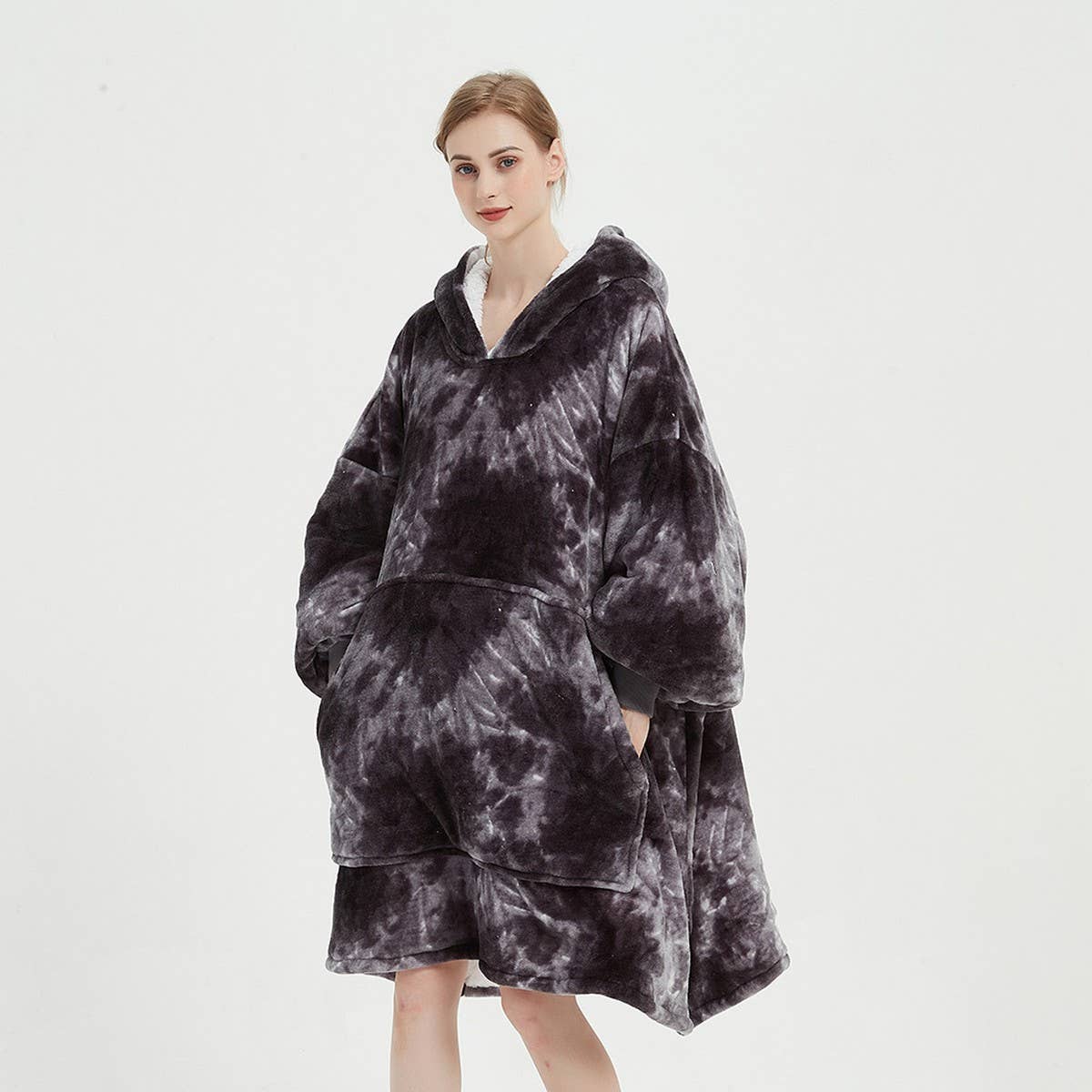 Oversized Cartoon Hoodie Blanket for Adults_CWMM8985