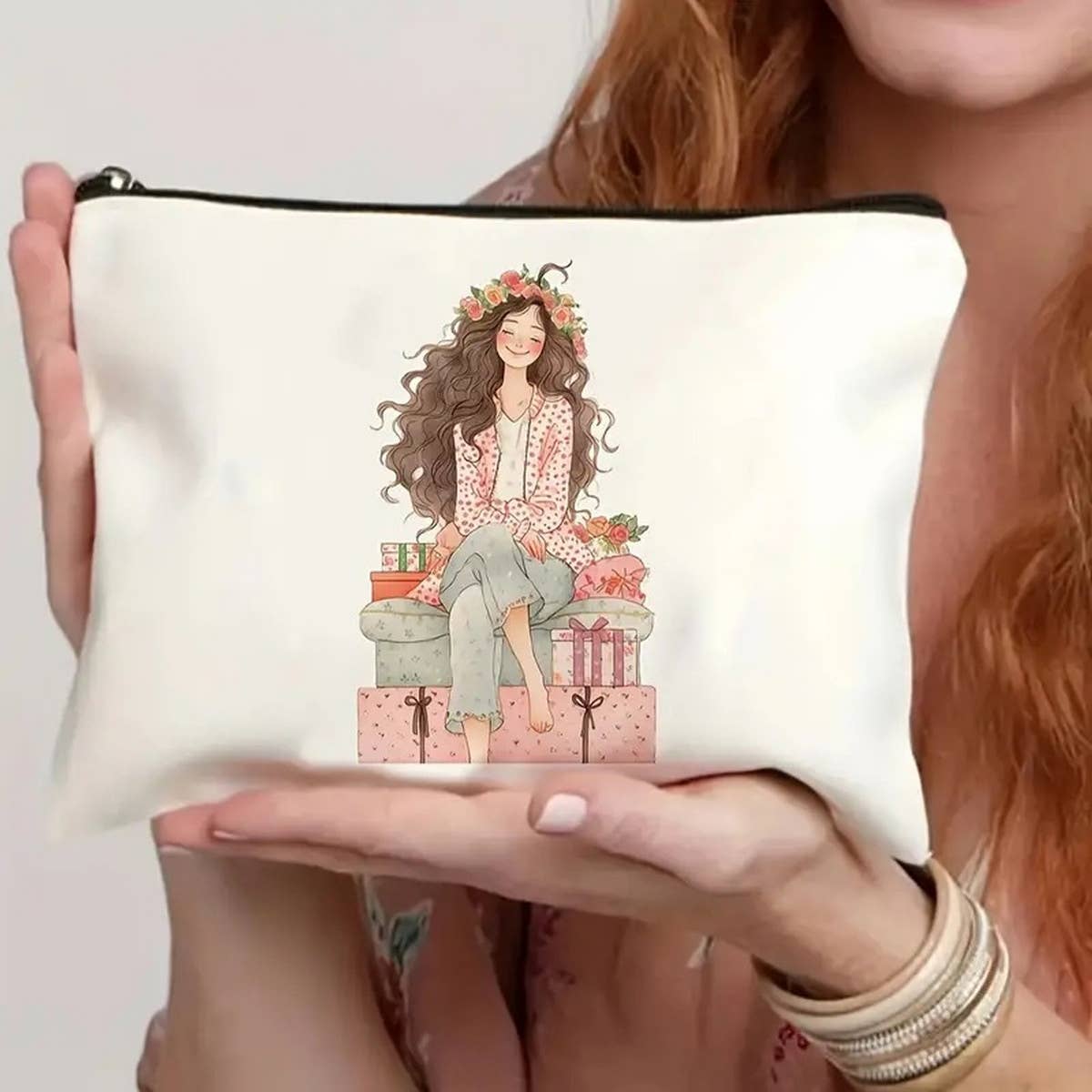 WATERPROOF ZIPPER BAG COSMETIC BAG STORAGE BAG_CWAB2273