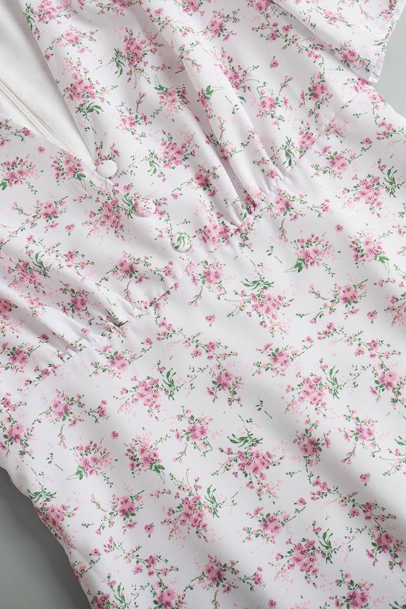 CWDMD5264_V-NECK HIGH WAIST FLORAL MAXI SKIRT