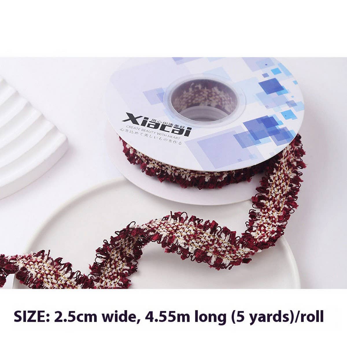 RIBBON TWEED BOUQUET FLOWER WRAP DIY RIBBON