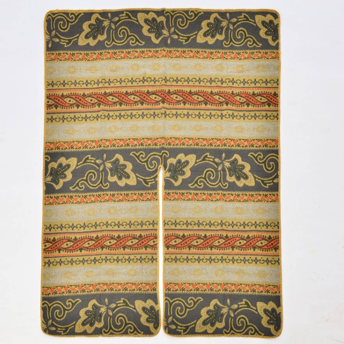 VINTAGE INTERWOVEN VINE FLOWER WARM SHAWL