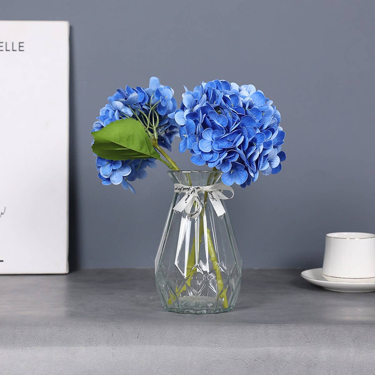 Real Touch Hydrangea Arrangement for Home Decor_CWMM6521