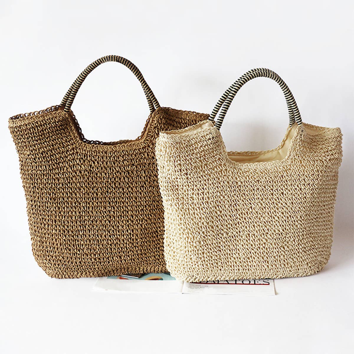 WOMEN FASHION HOLLOW WOVEN HANDBAG_CWAB0810