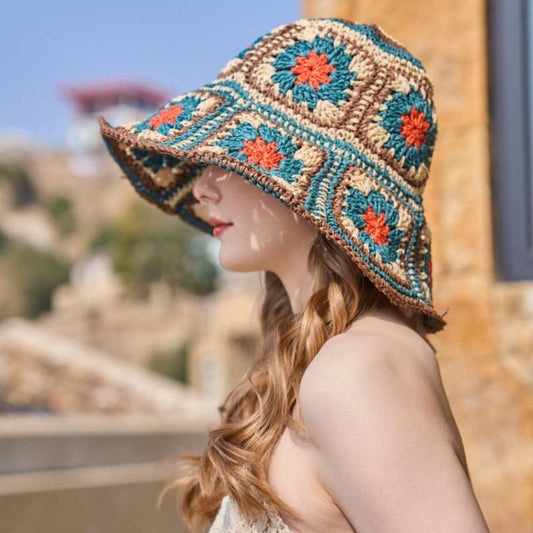 FRESH FLOWER STRAW HAT_CWAH1347